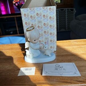 Precious Moments 1998  Figurine # 456314 Heaven Bless You Easter Seal